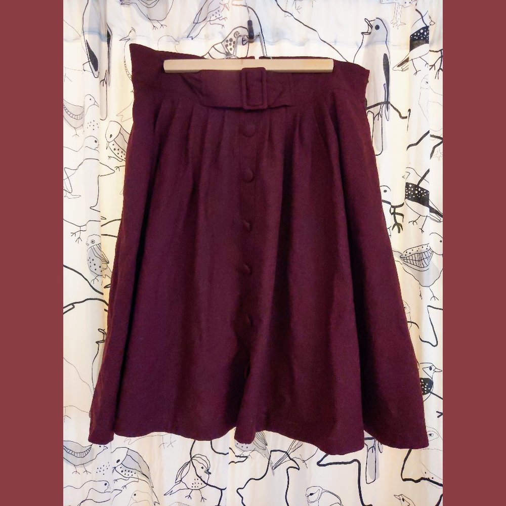Modcloth wool blend midi skirt